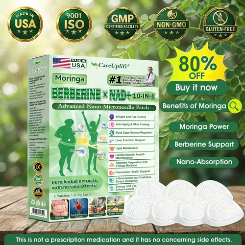 50off% 𝐎𝐟𝐟𝐢𝐜𝐢𝐚𝐥 𝐔𝐒 𝐒𝐭𝐨𝐫𝐞 | 🧑‍⚕️🩺 𝐂𝐚𝐫𝐞𝐔𝐩𝐥𝐢𝐟𝐭® Moringa · Berberine × NAD+ 𝟏𝟎-𝐢𝐧-𝟏 𝐀𝐝𝐯𝐚𝐧𝐜𝐞𝐝 𝐍𝐚𝐧𝐨 𝐌𝐢𝐜𝐫𝐨𝐧𝐞𝐞𝐝𝐥𝐞 𝐏𝐚𝐭𝐜𝐡 — 𝐎𝐧𝐜𝐞 𝐃𝐚𝐢𝐥𝐲, 𝐕𝐢𝐬𝐢𝐛𝐥𝐞 𝐑𝐞𝐬𝐮𝐥𝐭𝐬 𝐢𝐧 𝟕 𝐃𝐚𝐲𝐬